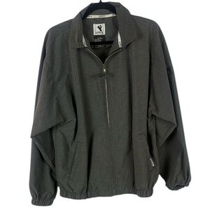 LPGA Vintage Gray Full-Zip Golf Windbreaker Jacket Size Medium